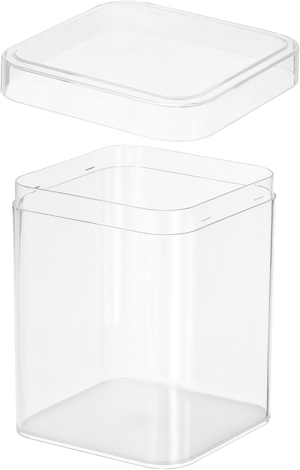 PATIKIL Acrylic Box with Lid 10.24" x 7.09" x 2.36", Clear Acrylic Display Boxes Plastic Square Cube Containers Storage Organizer for Candy Tiny Jewelry Artwork Display