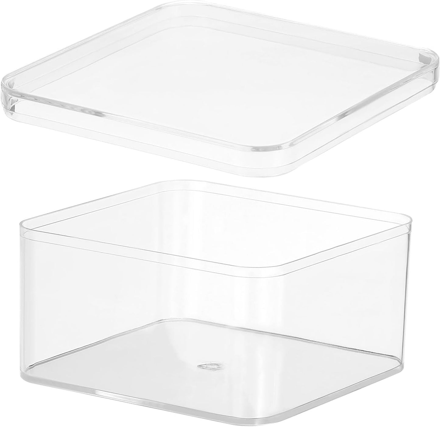 PATIKIL Acrylic Box with Lid 10.24" x 7.09" x 2.36", Clear Acrylic Display Boxes Plastic Square Cube Containers Storage Organizer for Candy Tiny Jewelry Artwork Display