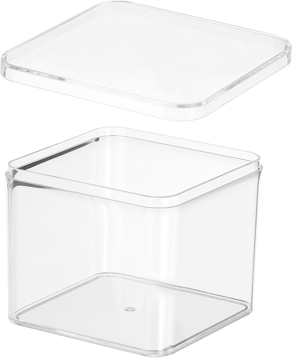 PATIKIL Acrylic Box with Lid 10.24" x 7.09" x 2.36", Clear Acrylic Display Boxes Plastic Square Cube Containers Storage Organizer for Candy Tiny Jewelry Artwork Display