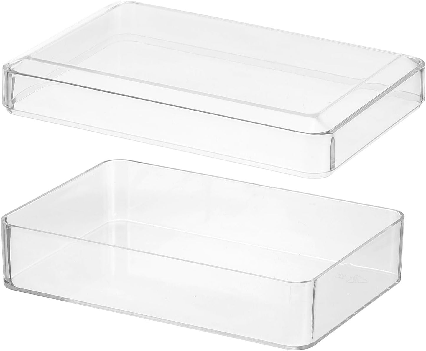 PATIKIL Acrylic Box with Lid 10.24" x 7.09" x 2.36", Clear Acrylic Display Boxes Plastic Square Cube Containers Storage Organizer for Candy Tiny Jewelry Artwork Display
