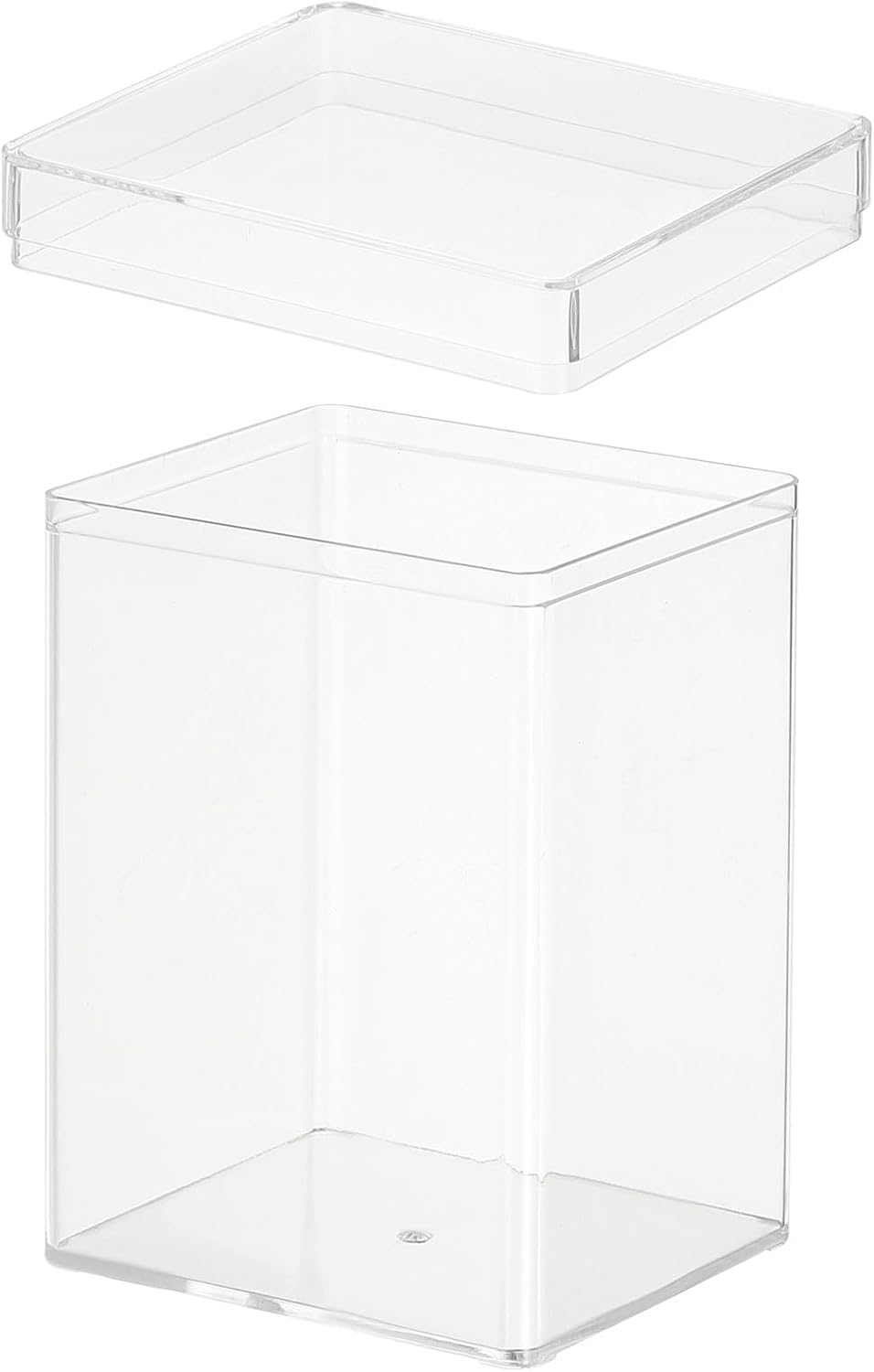 PATIKIL Acrylic Box with Lid 10.24" x 7.09" x 2.36", Clear Acrylic Display Boxes Plastic Square Cube Containers Storage Organizer for Candy Tiny Jewelry Artwork Display