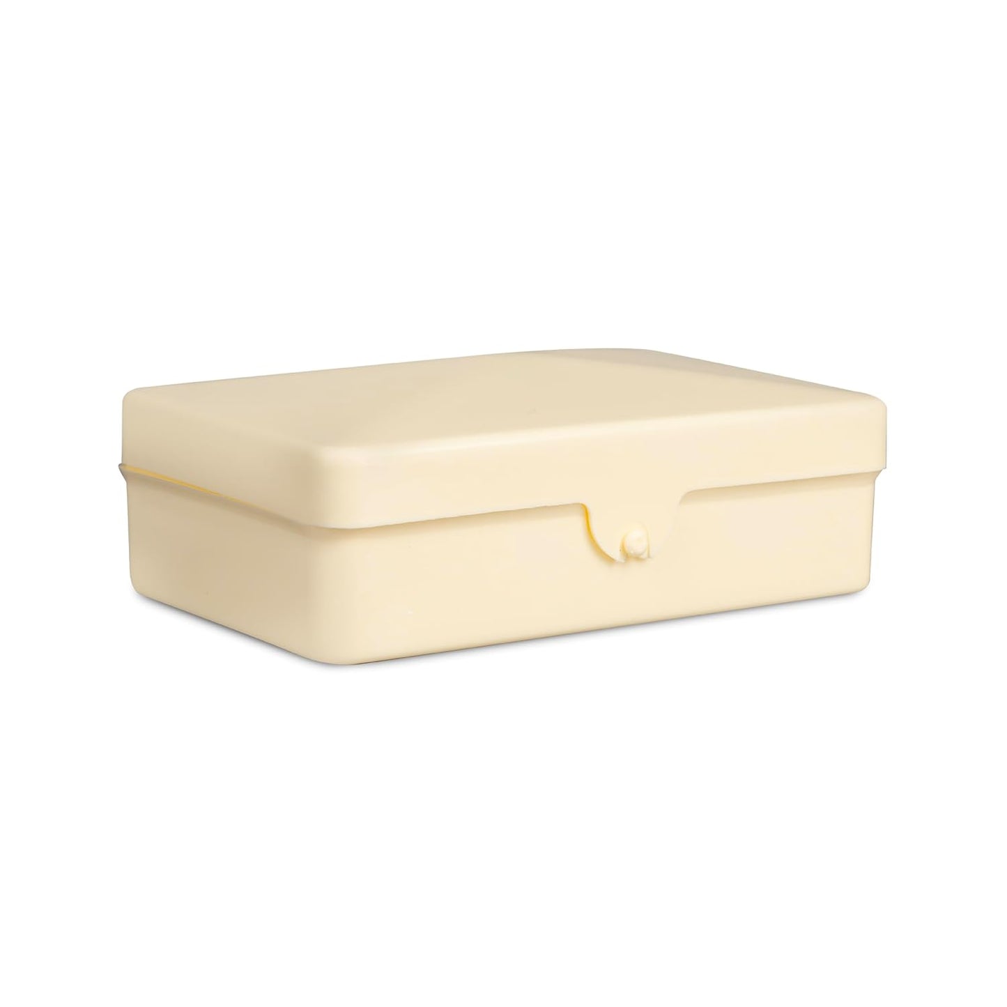 Dukal DawnMist Ivory Plastic Soap Box, Durable & Compact, Pack of 100 – Perfect for Travel, Bathroom, or Gym Use, Leak-Proof Design, Keeps Soap Dry and Clean