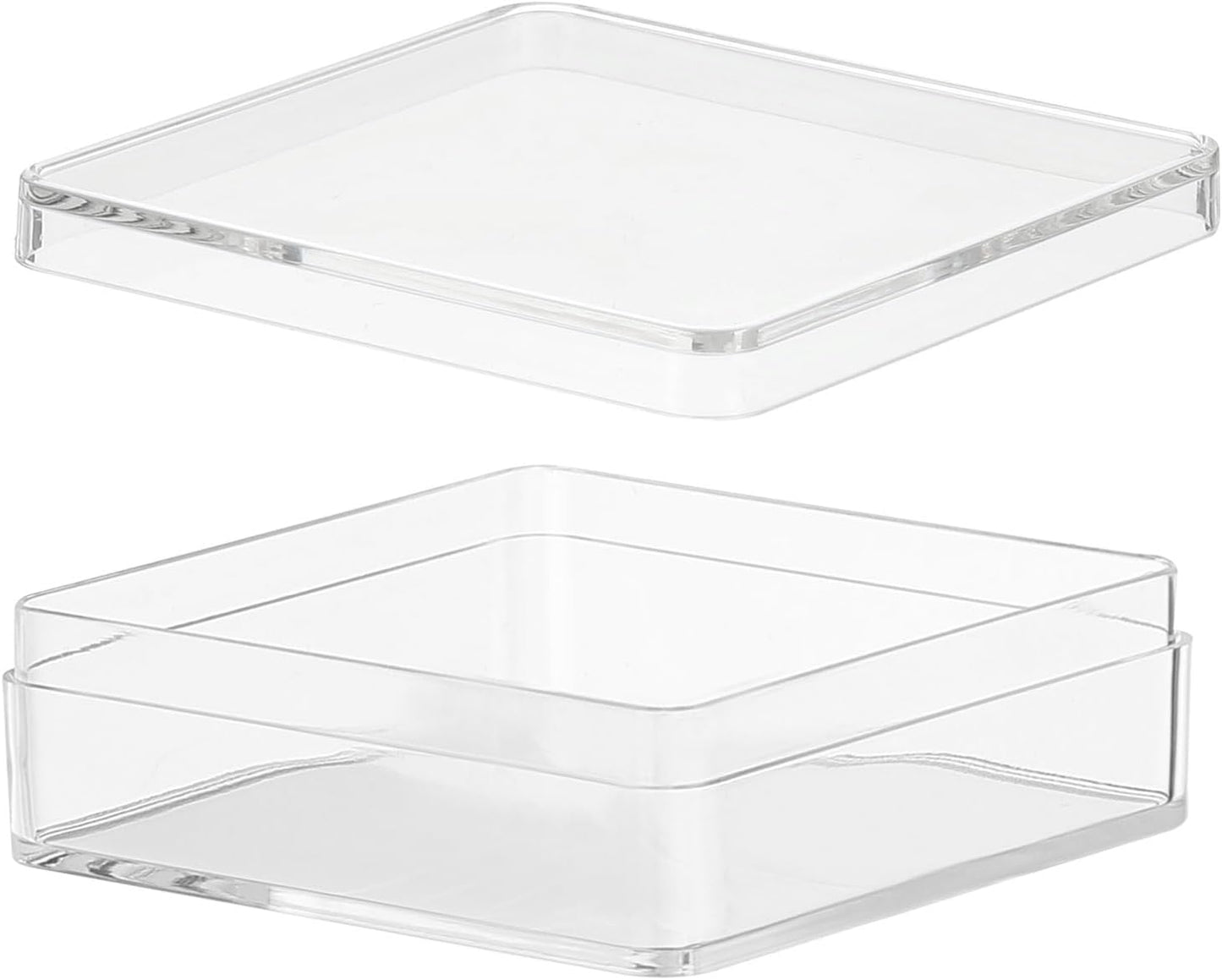 PATIKIL Acrylic Box with Lid 10.24" x 7.09" x 2.36", Clear Acrylic Display Boxes Plastic Square Cube Containers Storage Organizer for Candy Tiny Jewelry Artwork Display