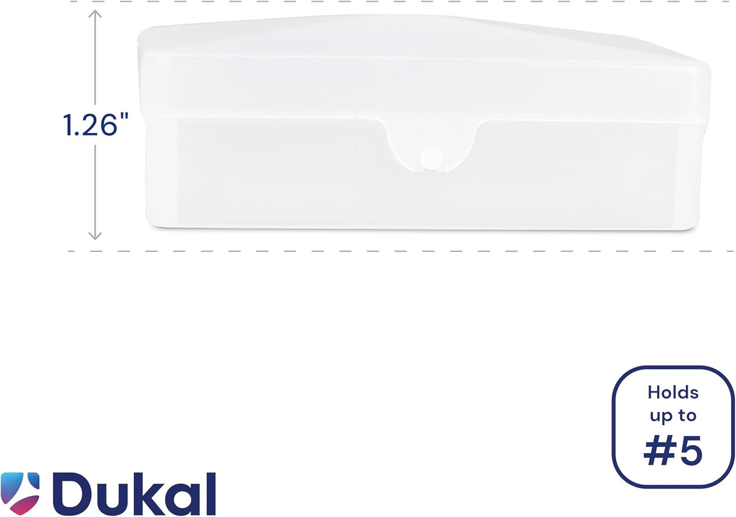 Dukal SB01C Translucent Plastic Soap Box 2 1/2" x 3.14", Pack of 100