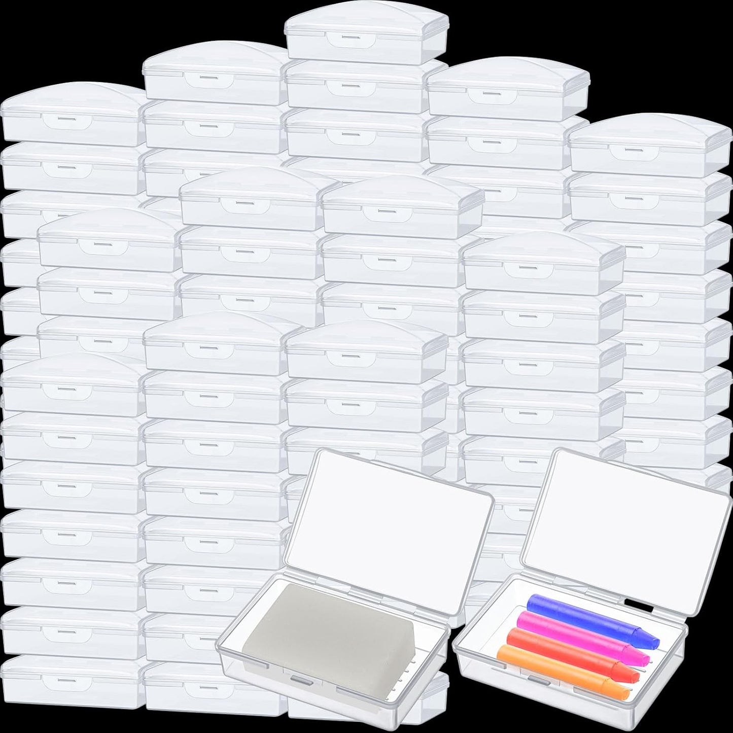 50 Pcs Travel Soap Container Portable Plastic Soap Boxes Bulk with Lid Homeless Donations Bulk Gym Shower Tour Groups Hotel Outdoor Camping