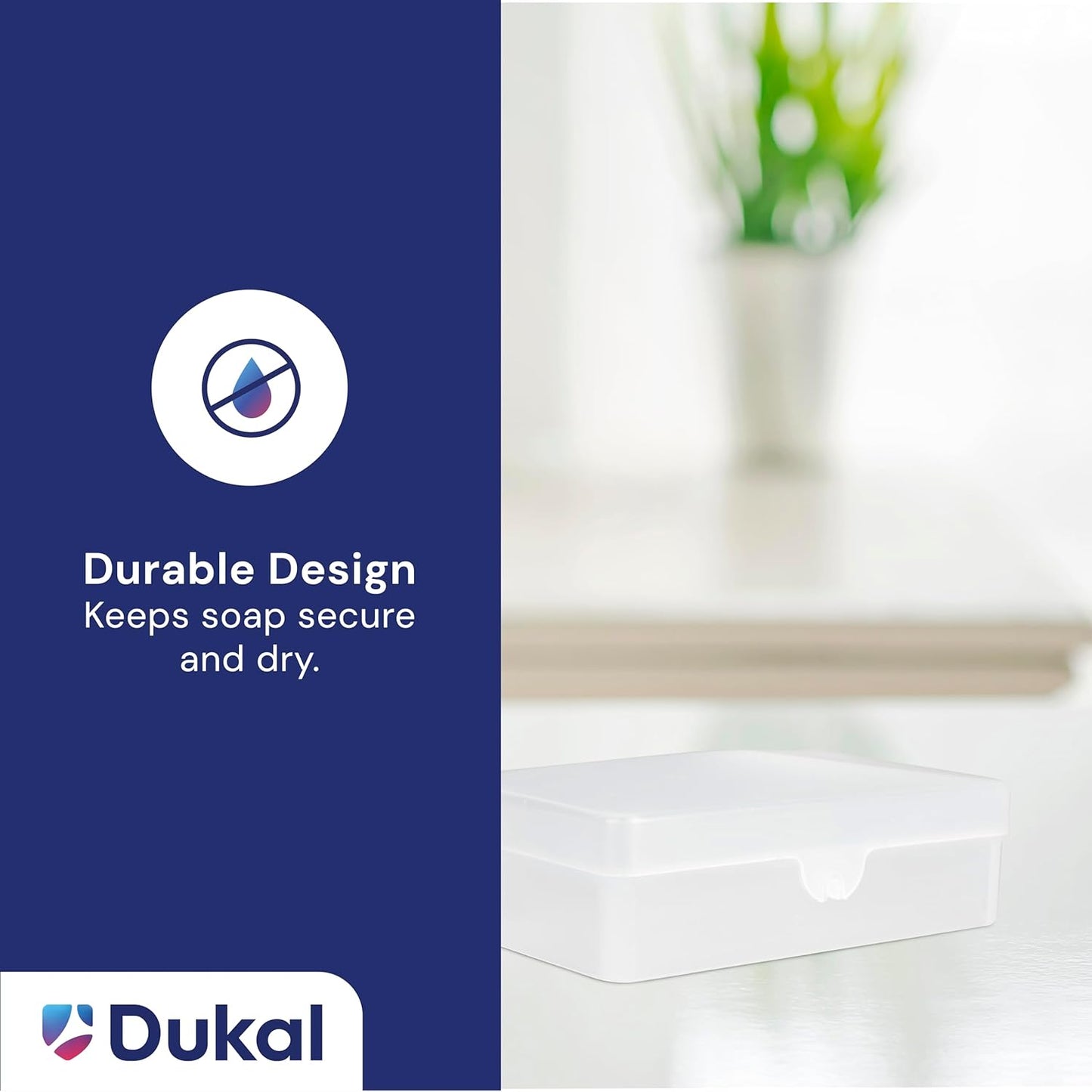 Dukal SB01C Translucent Plastic Soap Box 2 1/2" x 3.14", Pack of 100