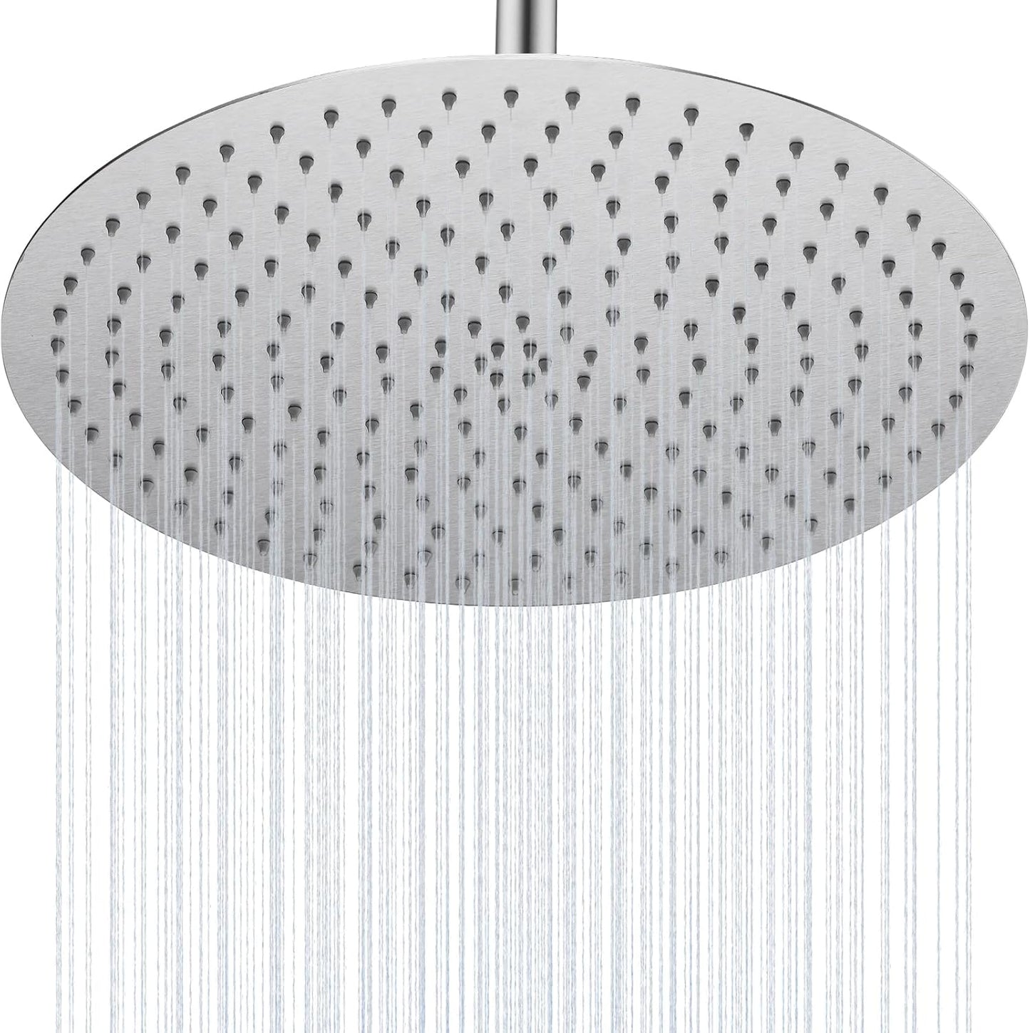 16 Inch Rain Shower Head Extra Large Rainfall Shower Head, Ultra Thin Stainless Steel Wall or Ceiling Mount Rain Showerhead, Square, Polished Chrome