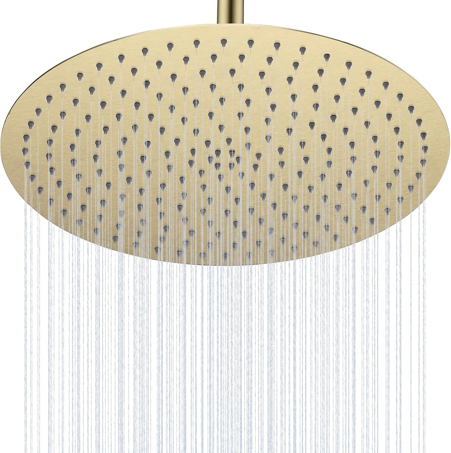 16 Inch Rain Shower Head Extra Large Rainfall Shower Head, Ultra Thin Stainless Steel Wall or Ceiling Mount Rain Showerhead, Square, Polished Chrome